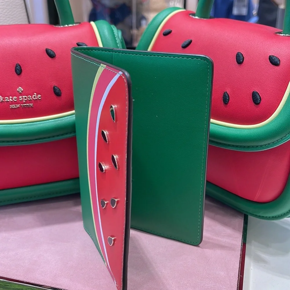 Kate Spade Watermelon Passport Holder NWT